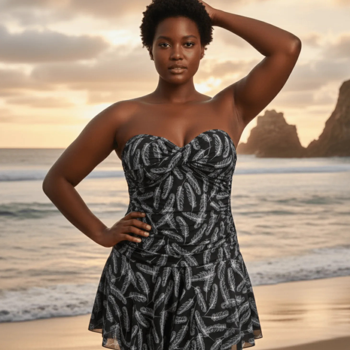 InstantFigure Feathers Swimdress