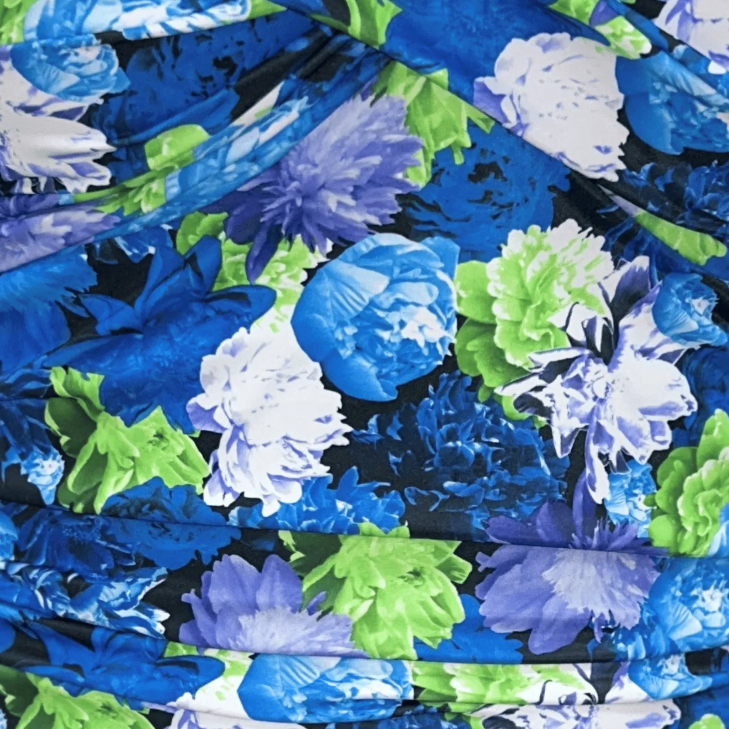 InstantFigure Floral High Neck Swimsuit