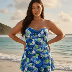 InstantFigure Floral Print Swimdress