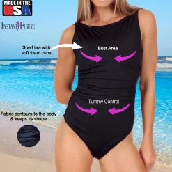 InstantFigure High Neck Swimsuit