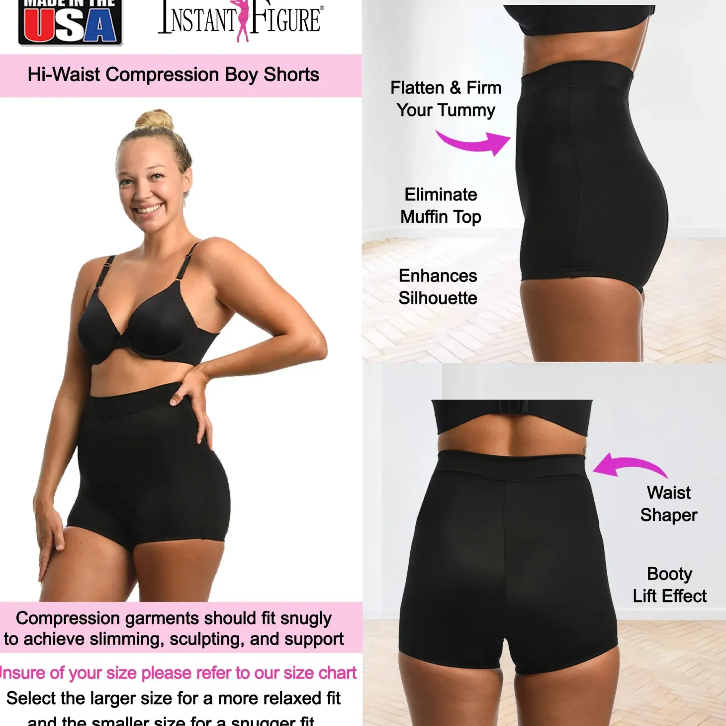 InstantFigure High Waist Compression Shorts