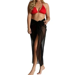 InstantFigure Long Mesh Cover Up Sarong