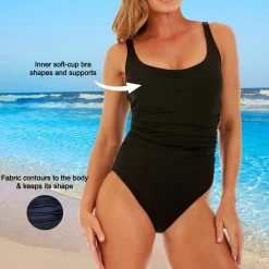 InstantFigure Shirred Swimsuit