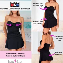 InstantFigure Strapless Swimdress