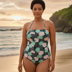 InstantFigure Succulent Bandeau Swimsuit
