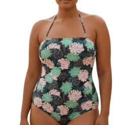 InstantFigure Succulent Bandeau Swimsuit