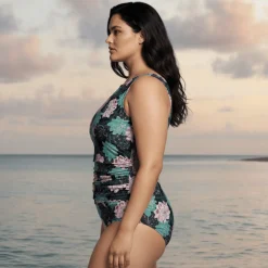 InstantFigure Succulent High Neck Swimsuit