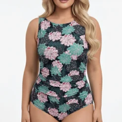 InstantFigure Succulent High Neck Swimsuit