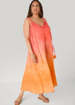 Knotted Ombre Midaxi Dress