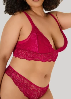 Lace Bralette Two Piece Set