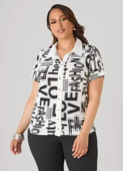 Love Fashion Print Shirt