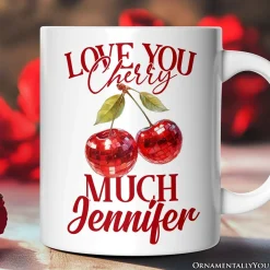 Love You Cherry Much Ceramic Mug