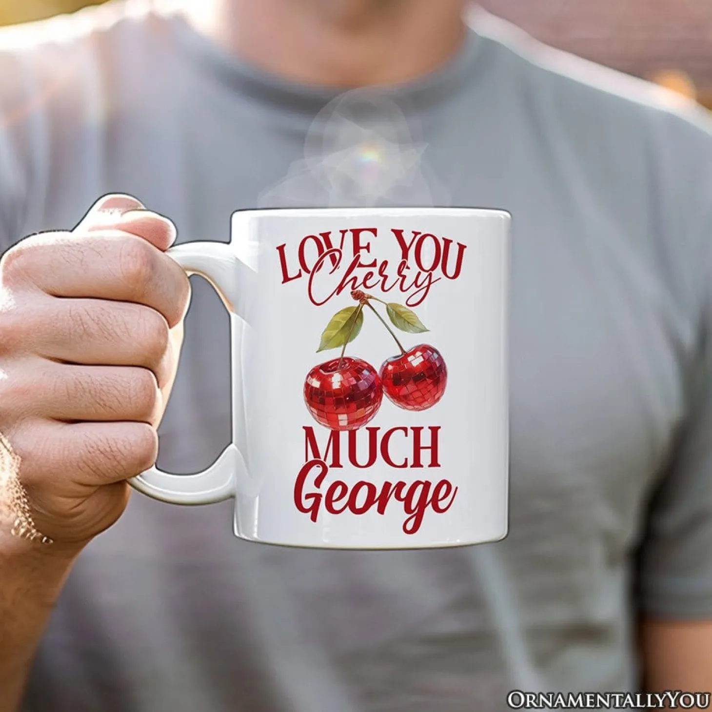 Love You Cherry Much Ceramic Mug