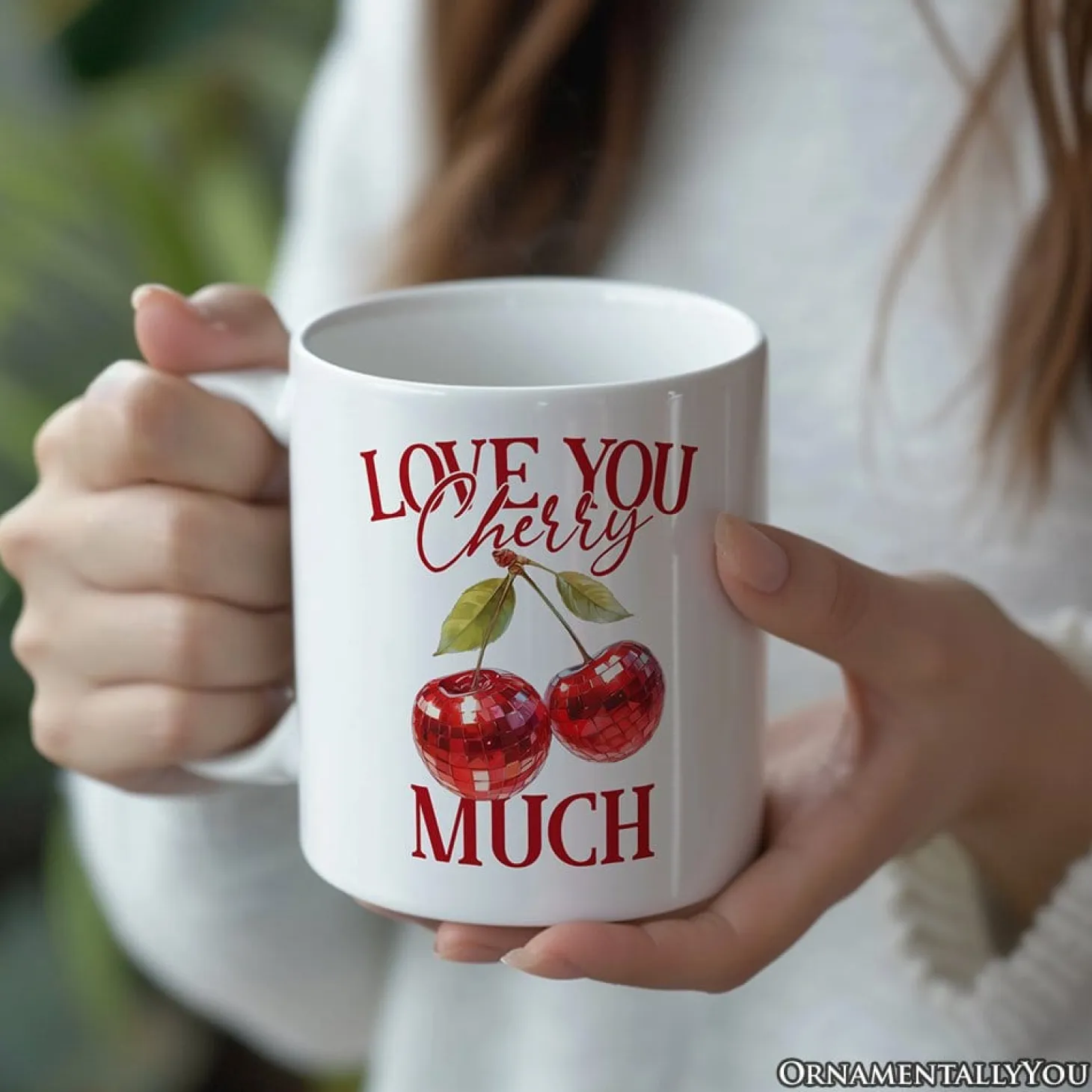 Love You Cherry Much Ceramic Mug