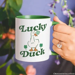 Lucky Duck St Patricks Day Mug
