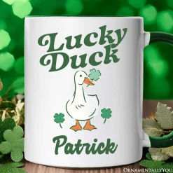 Lucky Duck St Patricks Day Mug