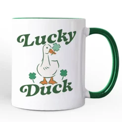 Lucky Duck St Patricks Day Mug