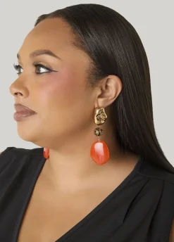 Marbled And Printed Earrings