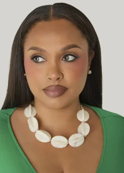 Marbled Necklace Set