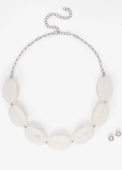 Marbled Necklace Set