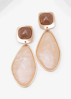 Marbled Stone Earrings