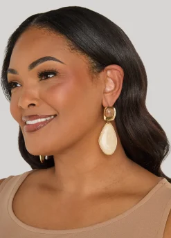 Marbled Stone Earrings