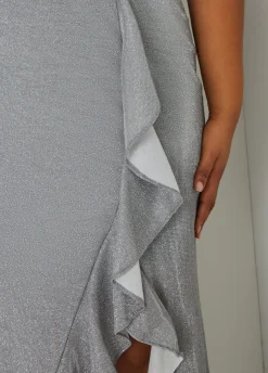 Metallic Halter Gown