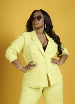 Millennium Button Front Blazer