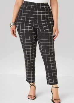 Millennium Checked Ankle Pants