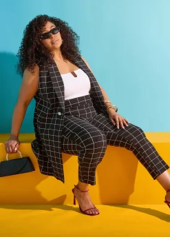 Millennium Checked Ankle Pants