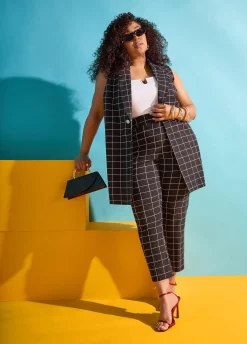 Millennium Checked Ankle Pants