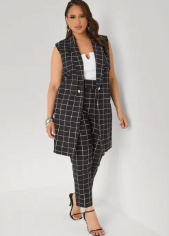 Millennium Checked Ankle Pants
