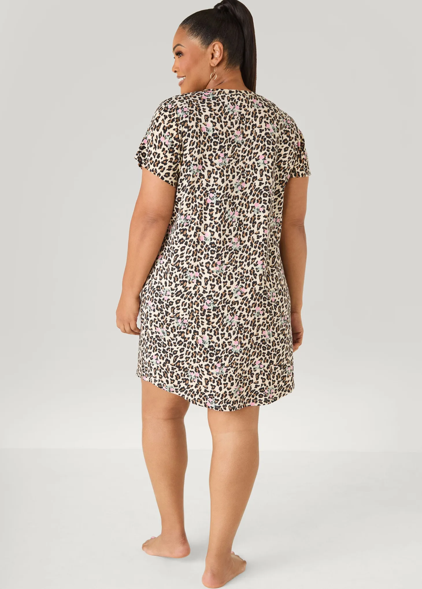Moon To Noon Leopard Sleepshirt