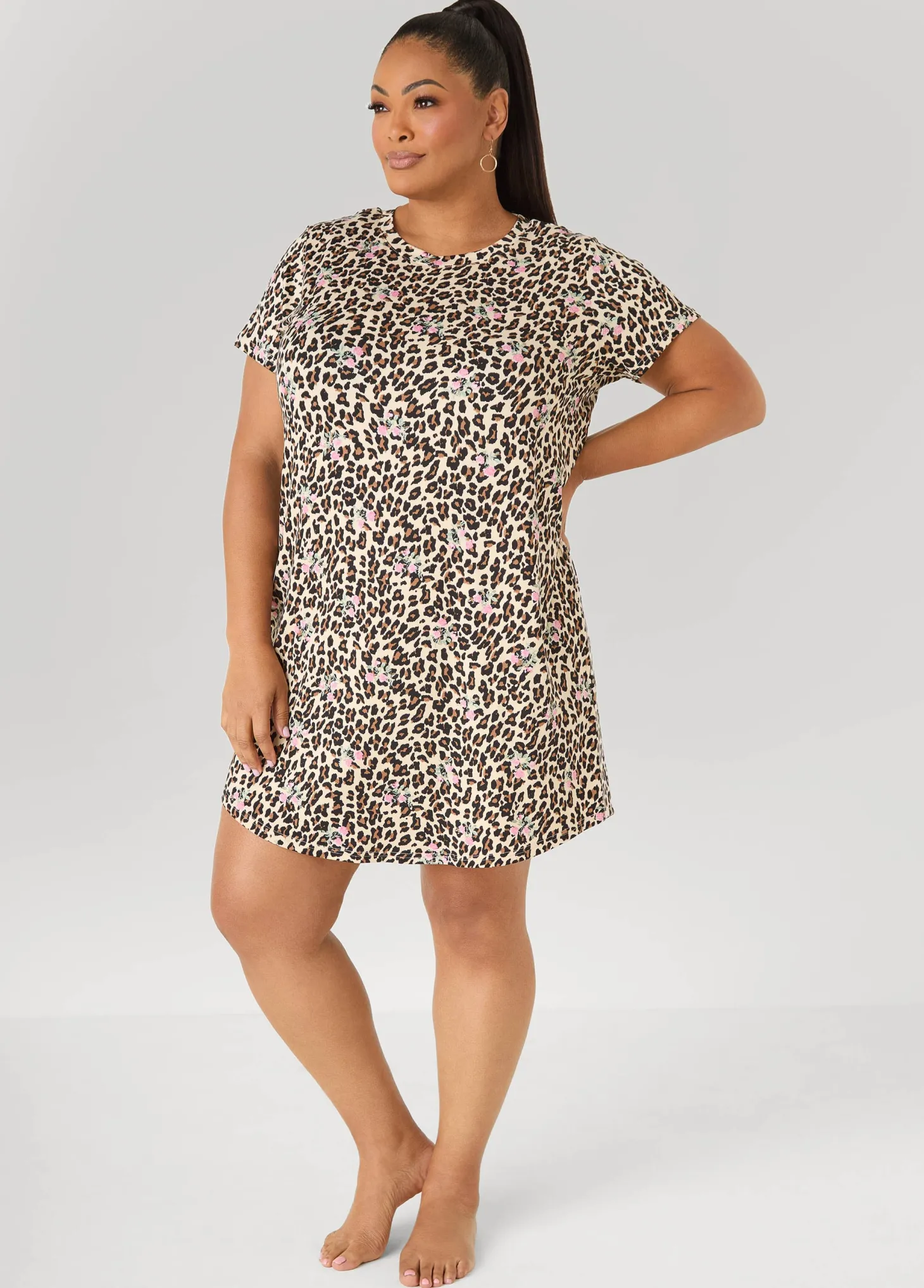 Moon To Noon Leopard Sleepshirt