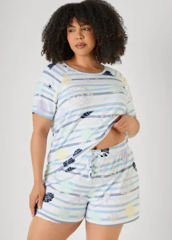 Moon To Noon Seashell Shorts Set