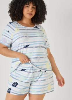 Moon To Noon Seashell Shorts Set