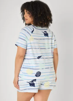Moon To Noon Seashell Shorts Set