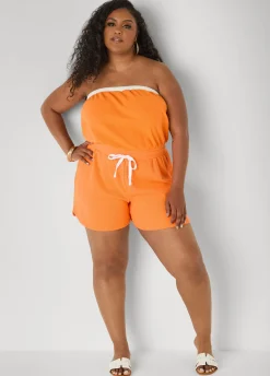 Moon To Noon Strapless Romper