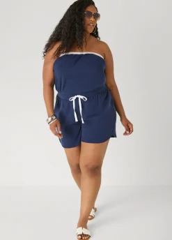 Moon To Noon Strapless Romper