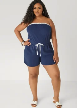 Moon To Noon Strapless Romper