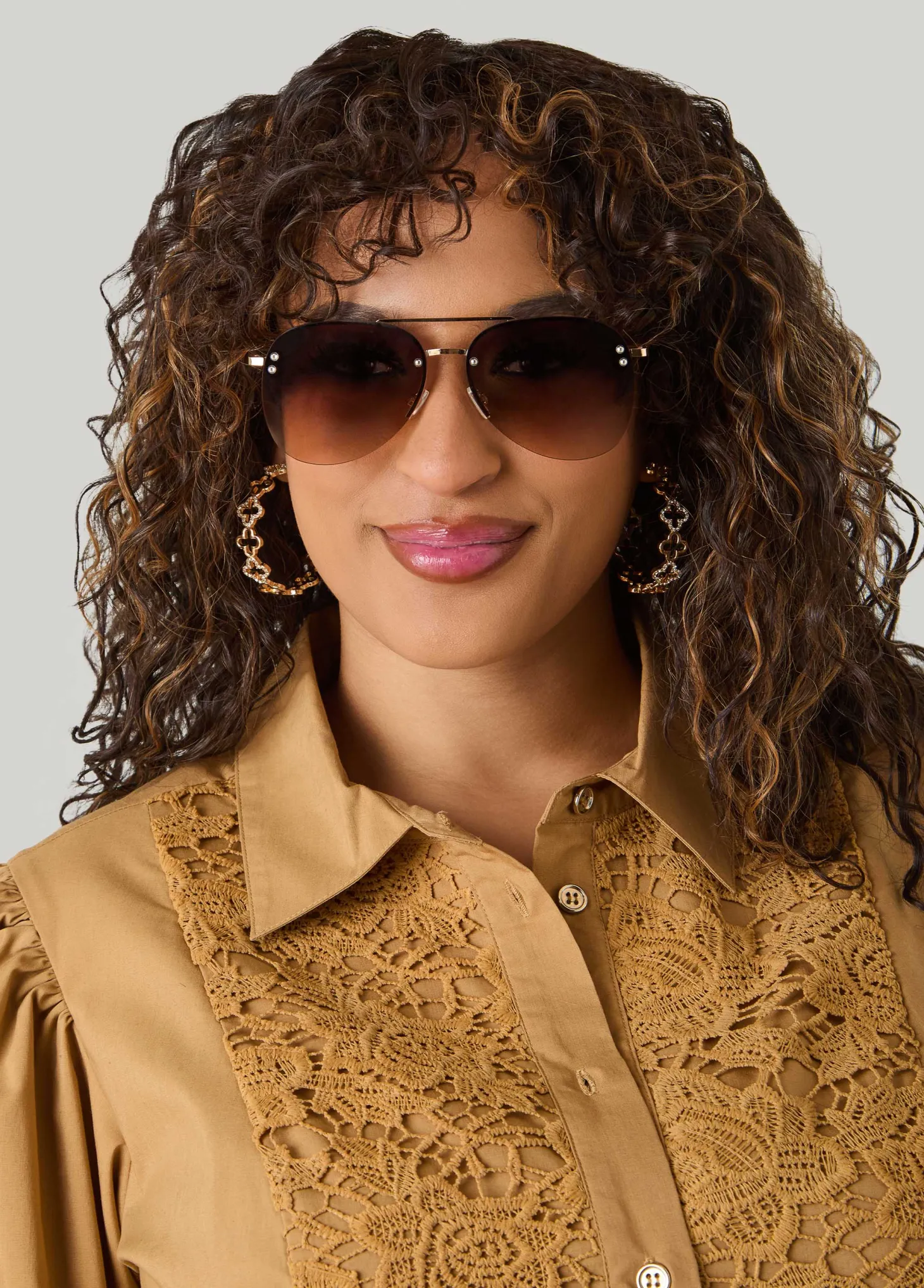 Ombre Aviator Sunglasses