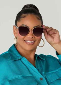 Ombre Cat Eyed Sunglasses