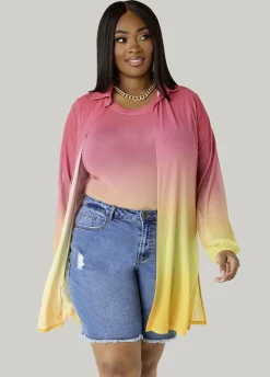 Ombre Mesh Tee