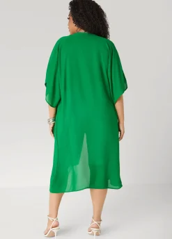 Open Front Crepe Kimono