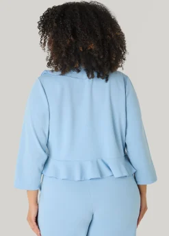 Open Front Ruffled Jacket