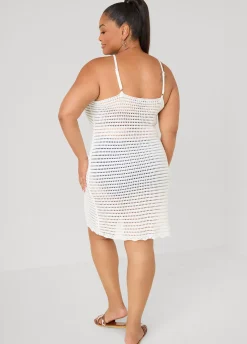 Open Knit Coverup Dress