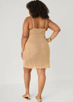 Open Knit Coverup Dress