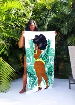 Pardon My Fro™ June Beach Towel