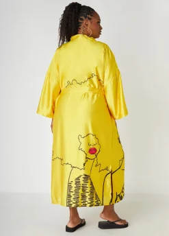 Pardon My Fro™ Mahogany Kimono