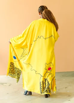 Pardon My Fro™ Mahogany Kimono